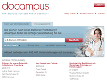 Tablet Screenshot of docampus.de